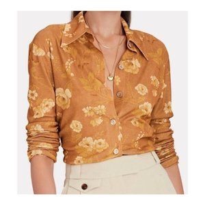 NANUSHKA FELDA FLORAL BUTTON DOWN SHIRT SIZE  XL